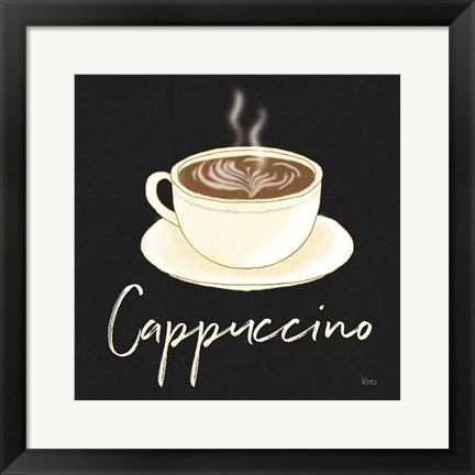 Framed Fresh Coffee Cappucino Print