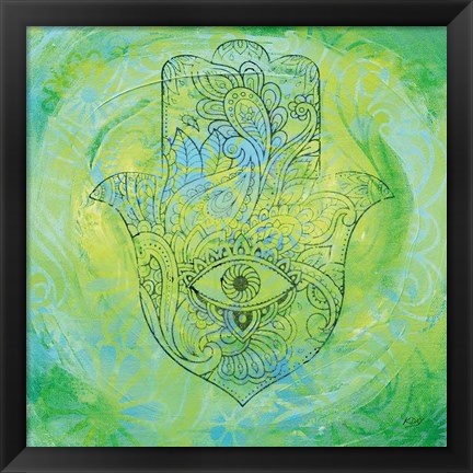 Framed Hamsa Eye Print