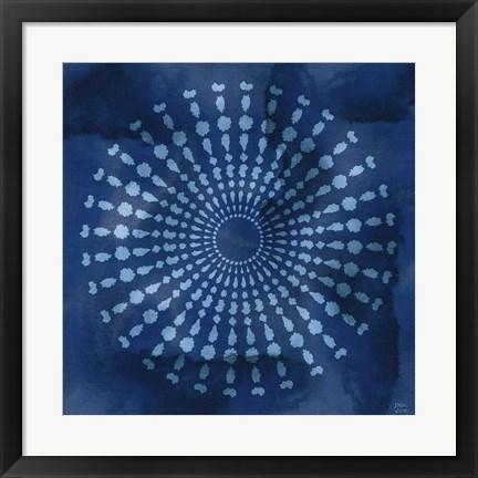 Framed Indigo Splash V Print