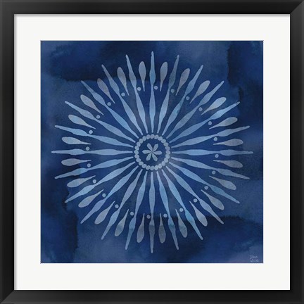 Framed Indigo Splash III Print