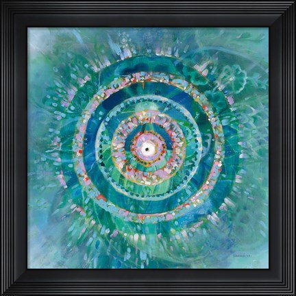 Framed Ocean Mandala Print