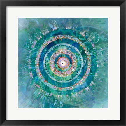 Framed Ocean Mandala Print