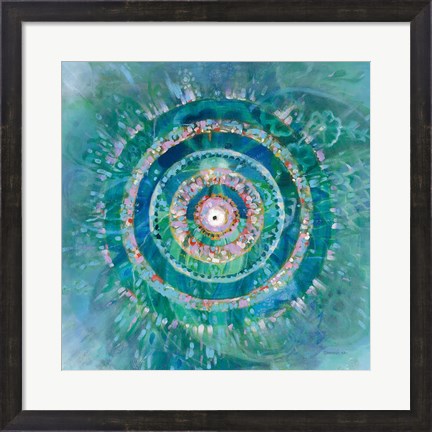 Framed Ocean Mandala Print