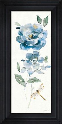 Framed Blues of Summer IV Gilded Panel Print