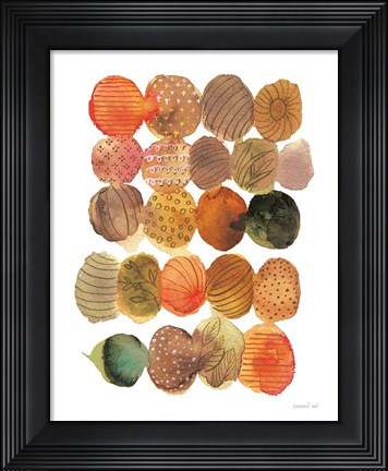 Framed Fall Circle Stories III Print