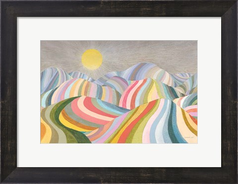 Framed Hills Roll On Print