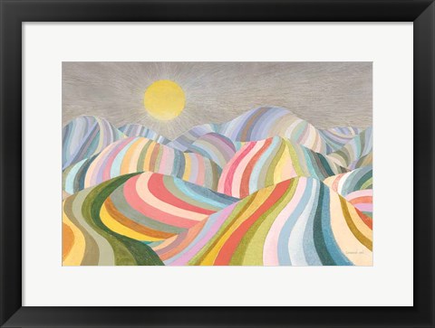 Framed Hills Roll On Print