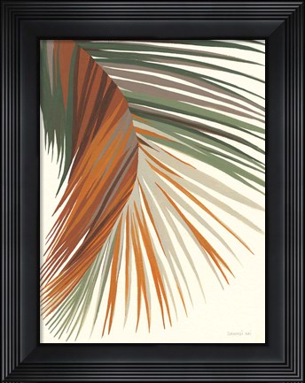 Framed Retro Big Leaf II Print
