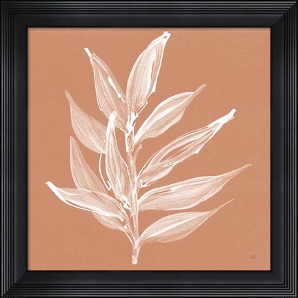 Framed Leaf Study IV Pheasant Print