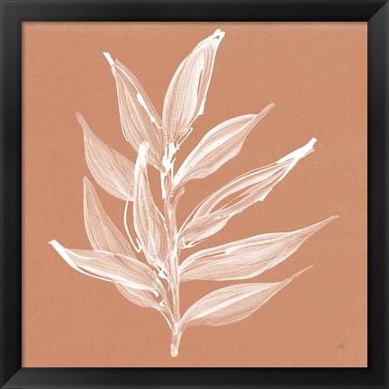 Framed Leaf Study IV Pheasant Print