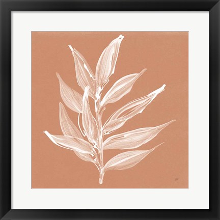 Framed Leaf Study IV Pheasant Print