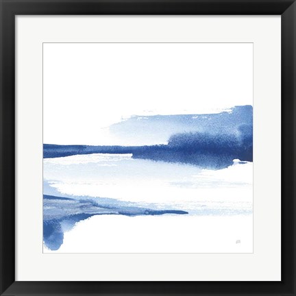 Framed Classic Blue II Print