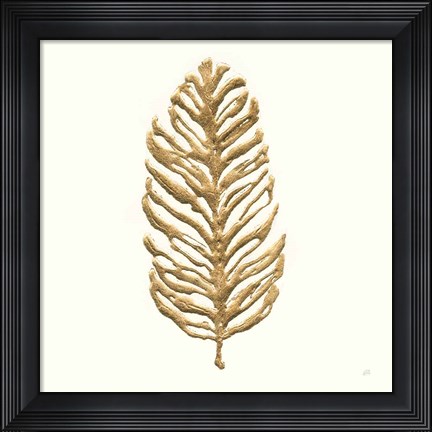 Framed Gilded Palm IV Print