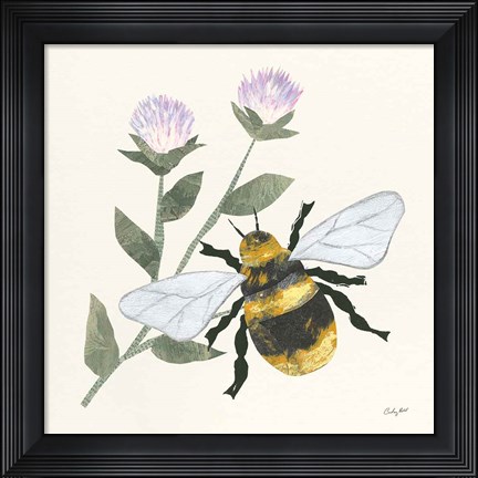 Framed In the Garden Bee Print