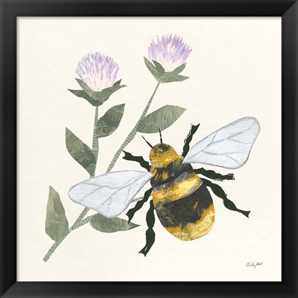 Framed In the Garden Bee Print