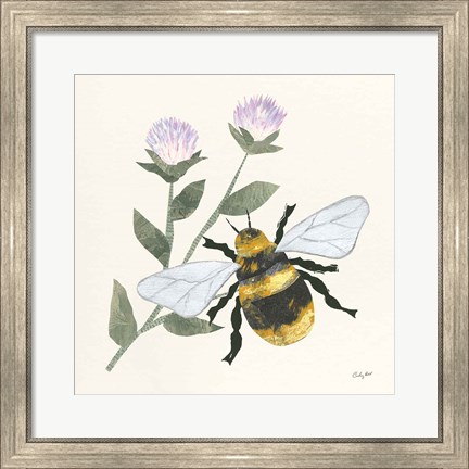 Framed In the Garden Bee Print