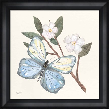 Framed In the Garden Butterfly Print