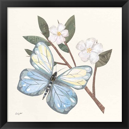 Framed In the Garden Butterfly Print