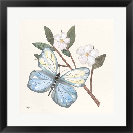 Framed In the Garden Butterfly Print