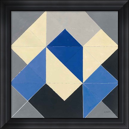 Framed Triangles IV Print