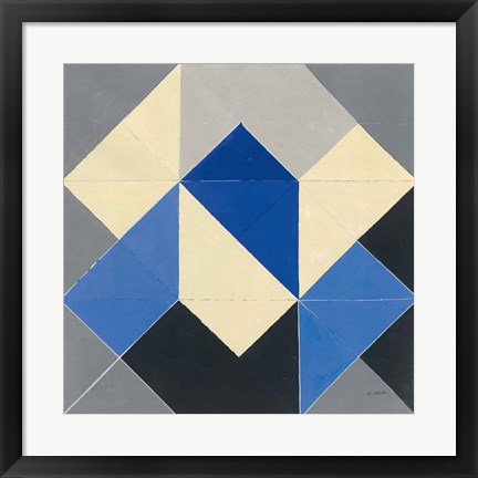 Framed Triangles IV Print