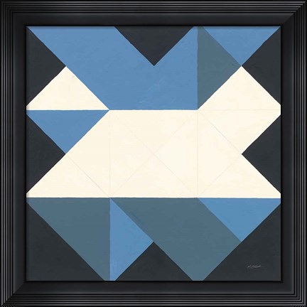 Framed Triangles III Print