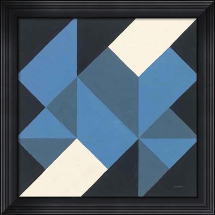 Framed Triangles I Print