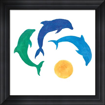 Framed Dolphin Dance Print