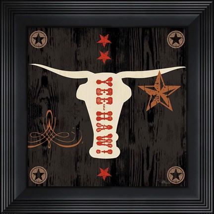 Framed Saddle Up Icon IV Print