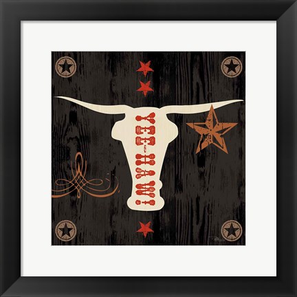 Framed Saddle Up Icon IV Print