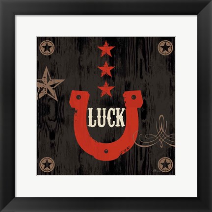 Framed Saddle Up Icon I Print