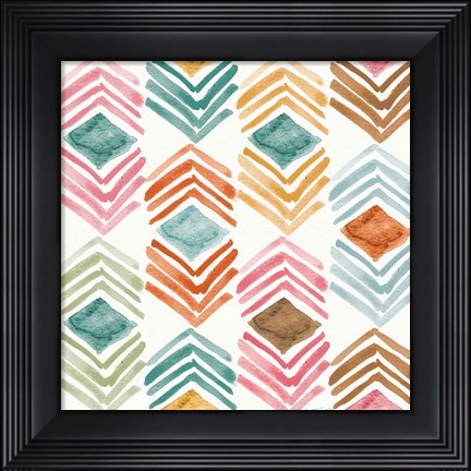 Framed Girlfriends Pattern III Print