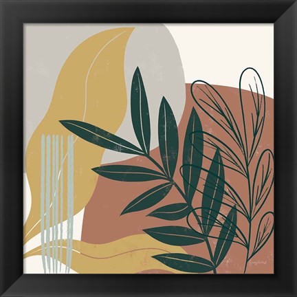 Framed Mid Century Modern II Light Print