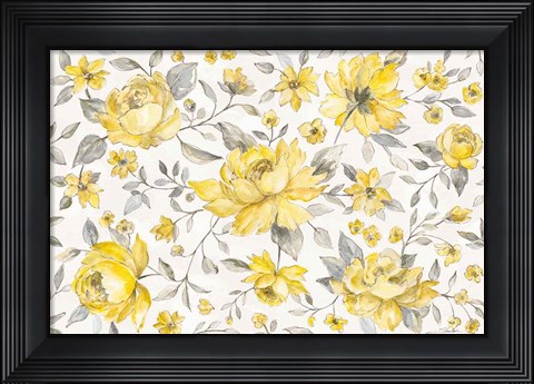 Framed Sunny Roses IV Print