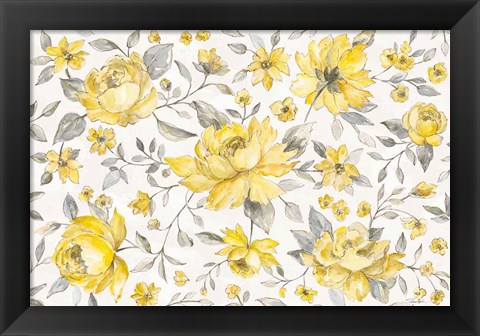 Framed Sunny Roses IV Print