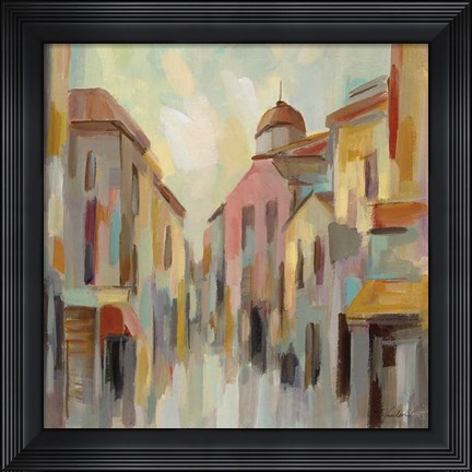 Framed Pastel Street II Print