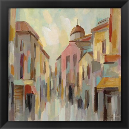 Framed Pastel Street II Print