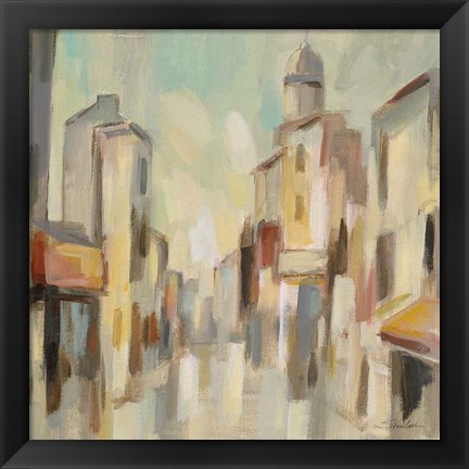 Framed Pastel Street I Print