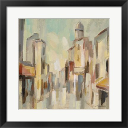 Framed Pastel Street I Print