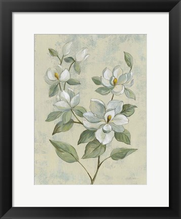 Framed Sage Magnolia Print