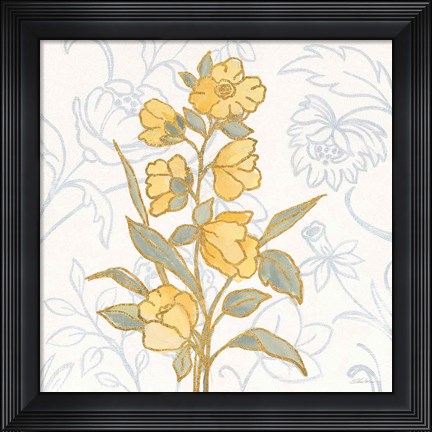 Framed Flower Sophistication II Print