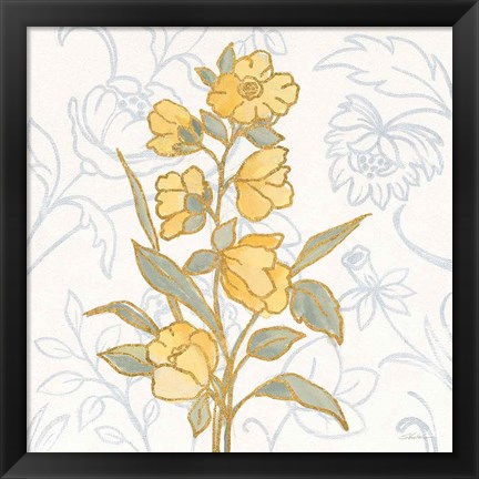 Framed Flower Sophistication II Print