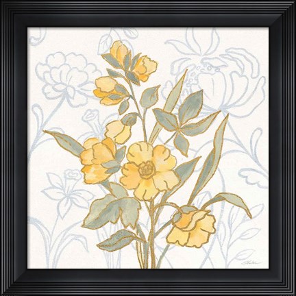 Framed Flower Sophistication I Print