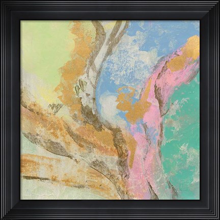 Framed Retro Jewel Tones I Print