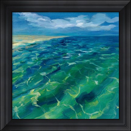 Framed Sunny Sea Reflections Print