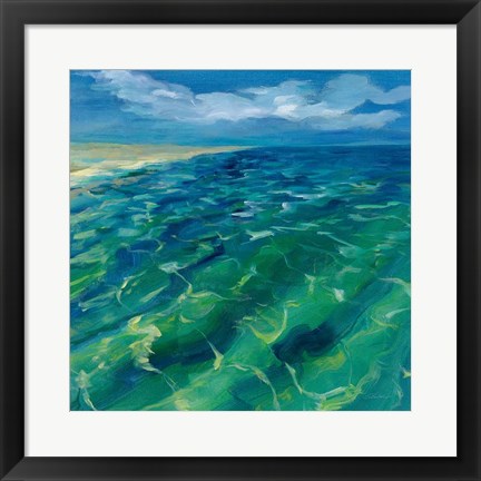 Framed Sunny Sea Reflections Print