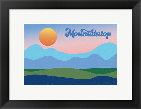 Framed Mountaintop Print