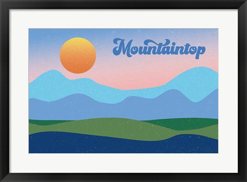 Framed Mountaintop Print