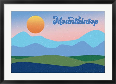 Framed Mountaintop Print