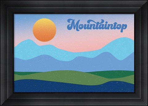 Framed Mountaintop Print